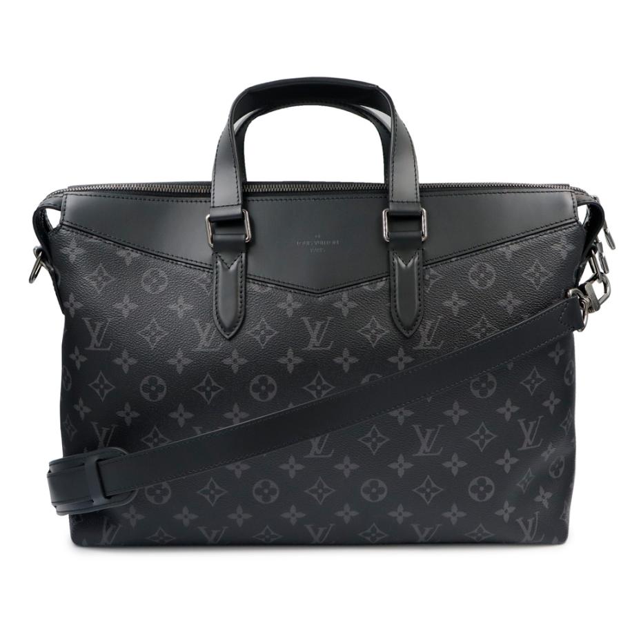 Louis Vuitton Porte-Feuille — портфель/форменная сумка M40566 Explorer Monogram Eclipse (черная) — бывшая в употреблении, новая модель
